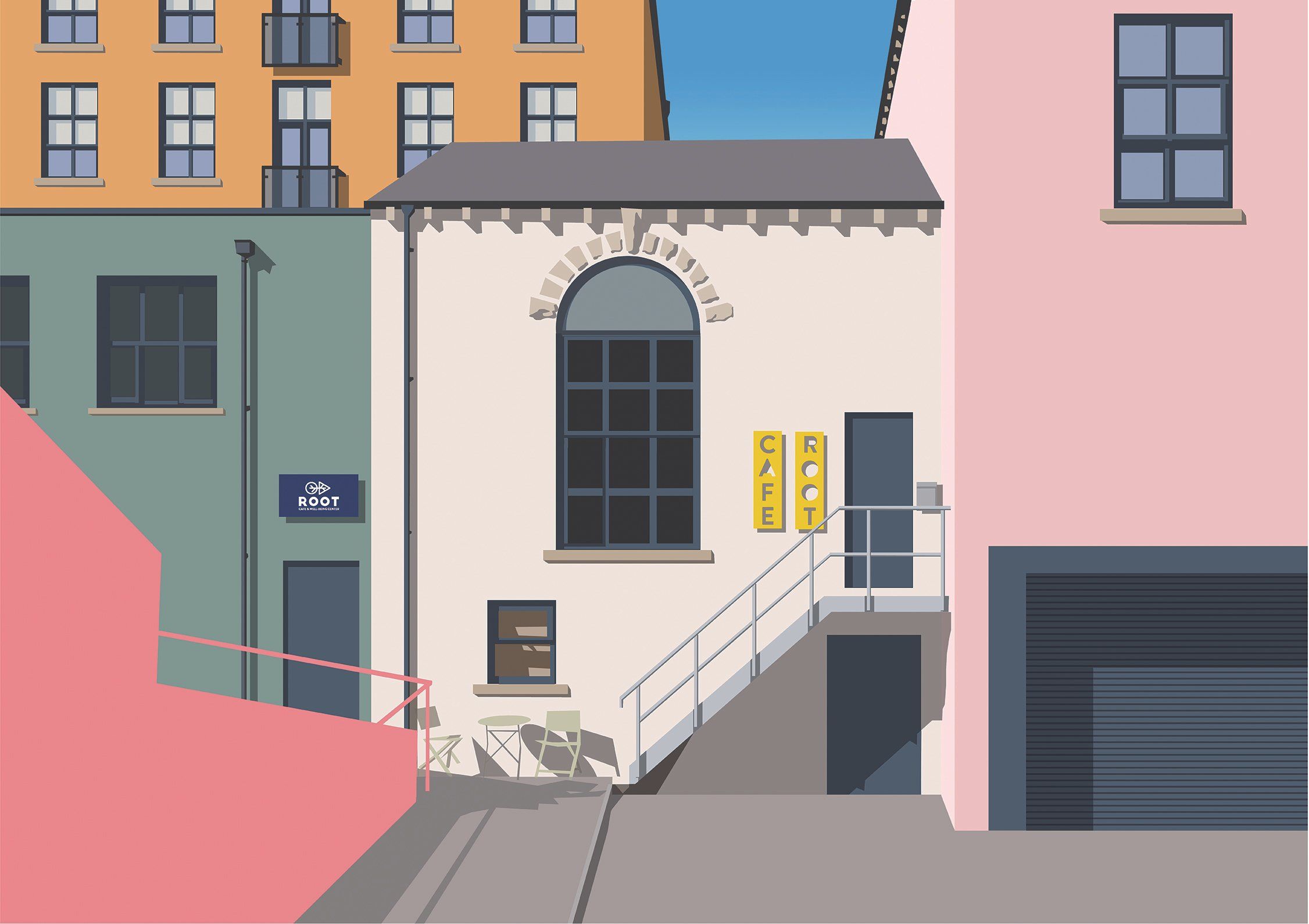Cafe Root art print