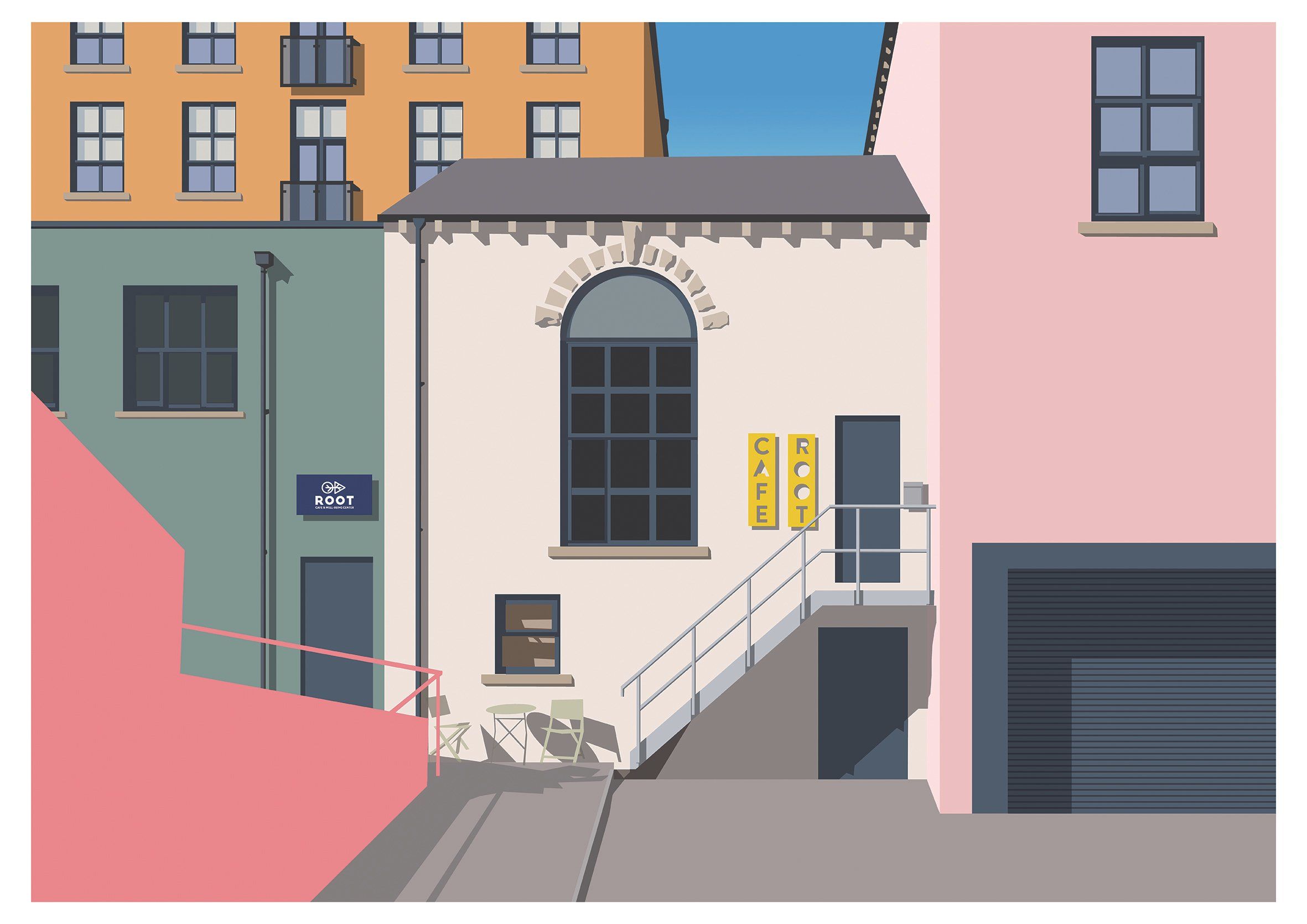 Cafe Root art print