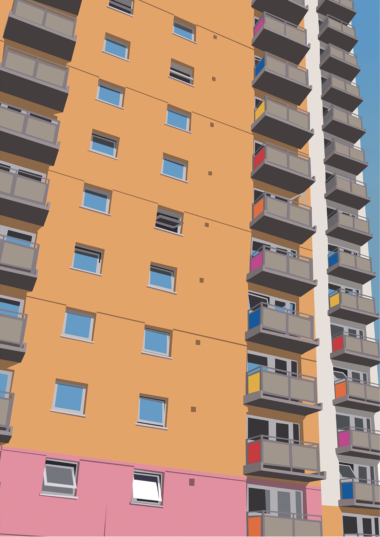 Berry Brow Flats art print