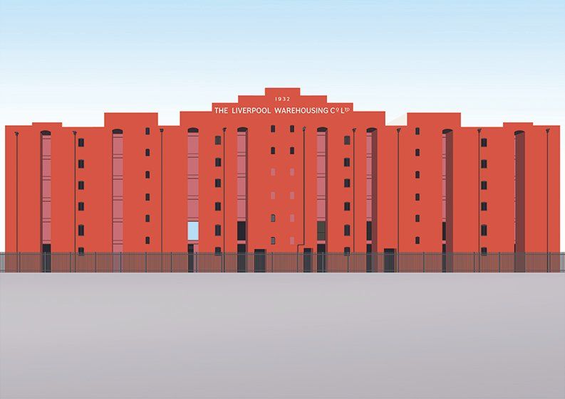 Victoria Warehouse art print